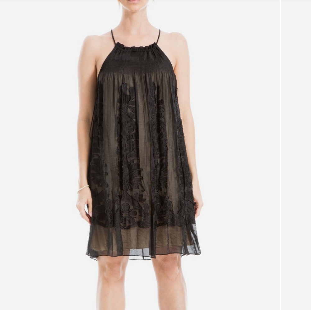 Max Studio Black Halter Dress